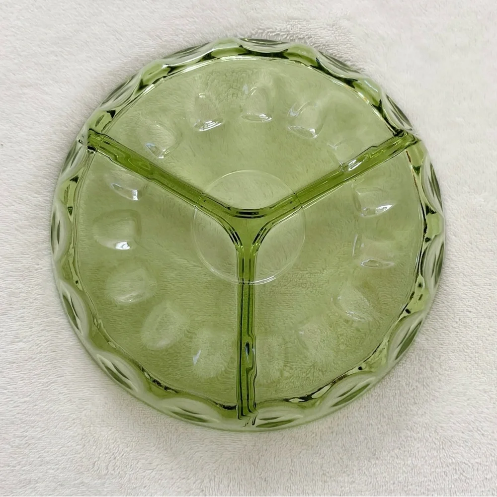 Vintage green glass